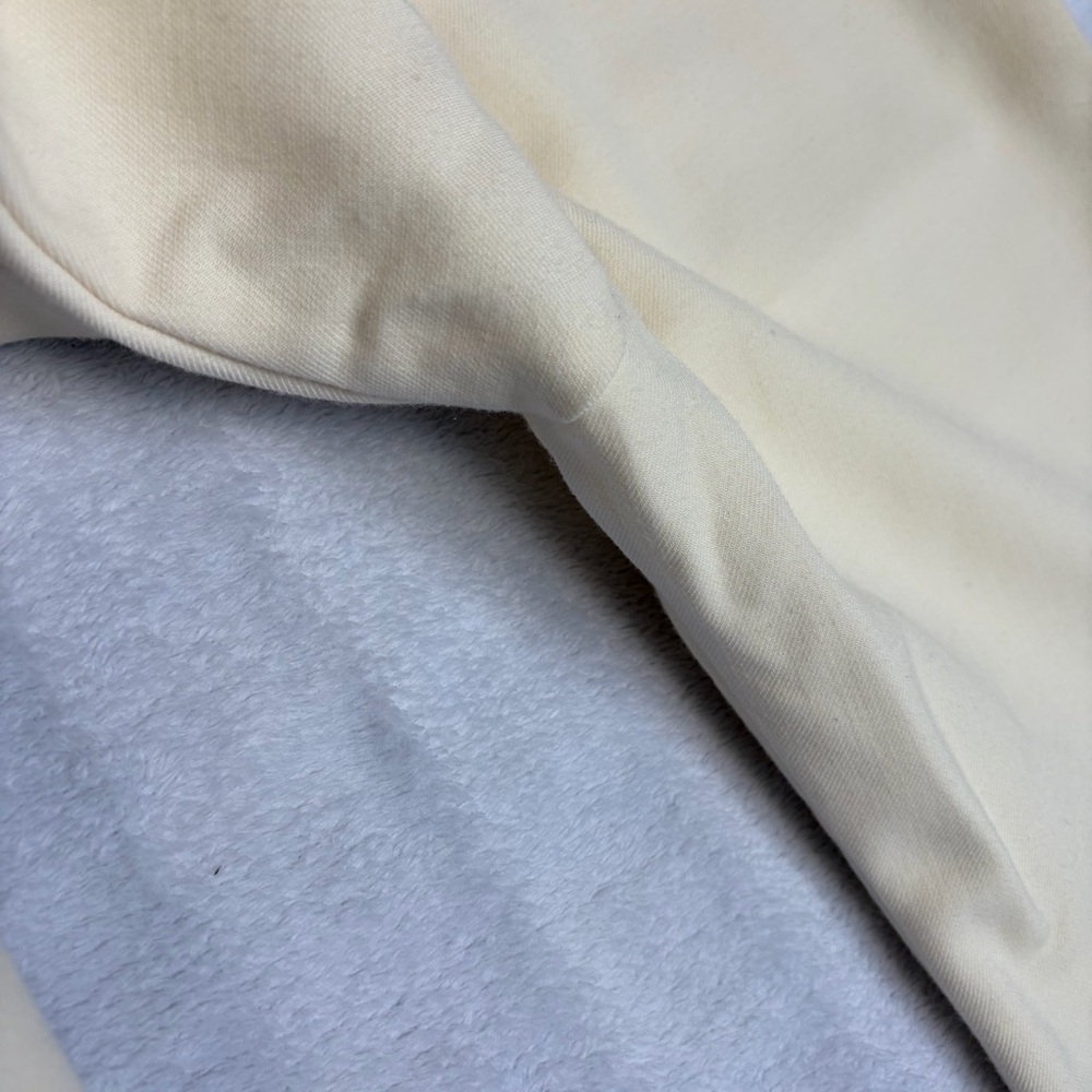 Sezane Yves Trousers Ecru Cream Sz 38 US 6 Wide Leg Long Pant Wool Blend READ - Picture 14 of 16